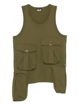 Comme des Garçons Homme Plus: Зелёный жилет 