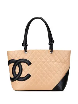 CHANEL Pre-Owned: Коричневая сумка-шоппер 