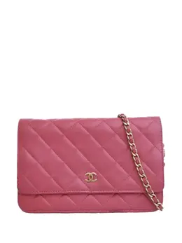 CHANEL Pre-Owned: Розовый кошелёк 