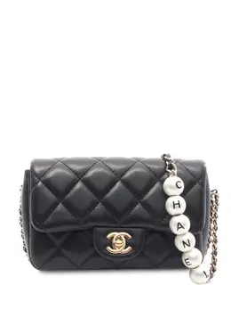 CHANEL Pre-Owned: Чёрная сумка через плечо 