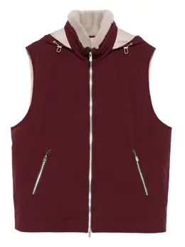 Brunello Cucinelli: Бордовый жилет 