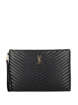 Saint Laurent: Чёрный клатч 
