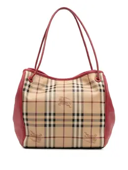 Burberry Pre-Owned: Коричневая сумка-шоппер 