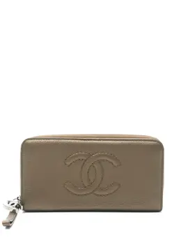 CHANEL Pre-Owned: Зелёный кошелёк 