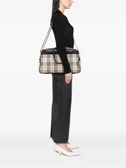 Burberry Pre-Owned: Коричневая дорожная сумка 