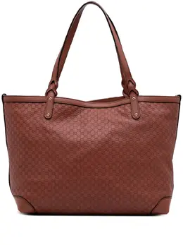Gucci Pre-Owned: Коричневая сумка-шоппер 
