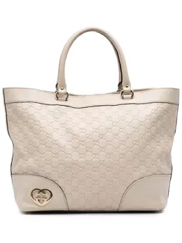Gucci Pre-Owned: Коричневая сумка-шоппер 