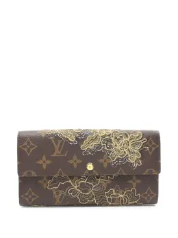 Louis Vuitton Pre-Owned: Кошелёк с растительным принтом 