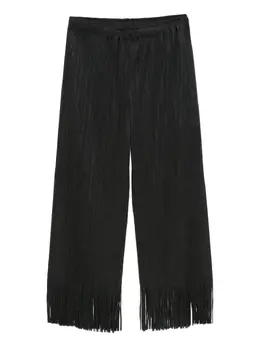 Pleats Please Issey Miyake: Брюки бахромой 