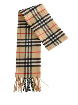 Burberry: Бежевый шарф 