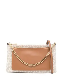 Michael Kors: Коричневая сумка через плечо  Jet Set