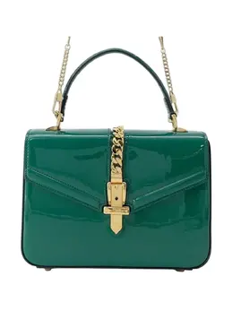 Gucci Pre-Owned: Зелёная сумка на руку 