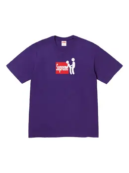 Supreme: Фиолетовая футболка 