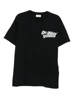 Off-White: Футболка с принтом 