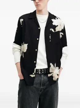 AllSaints: Рубашка с растительным принтом 