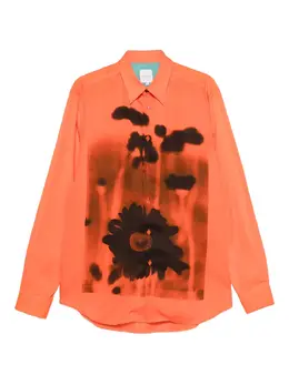 Paul Smith: Рубашка с цветочным принтом 