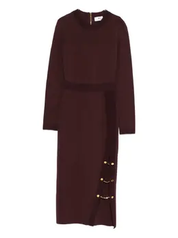Elisabetta Franchi: Коричневое платье 