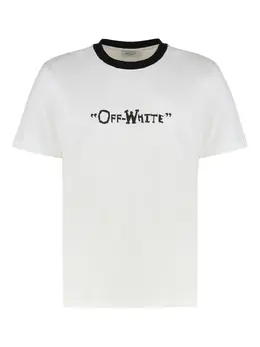 Off-White: Хлопковая футболка 