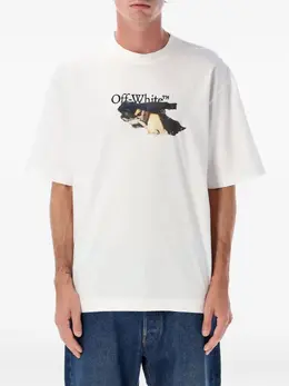 Off-White: Футболка  Arrow с принтом