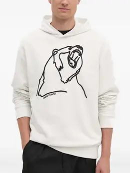 Armani Exchange: Белая толстовка 