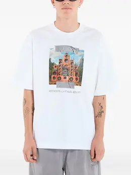 Off-White: Белая футболка 