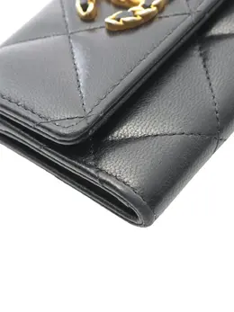 CHANEL Pre-Owned: Чёрный картхолдер 