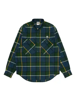 AAPE BY *A BATHING APE®: Синяя рубашка 