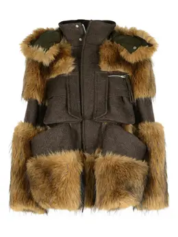 sacai: Куртка на меху 