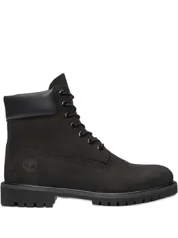 Timberland: Чёрные ботинки 