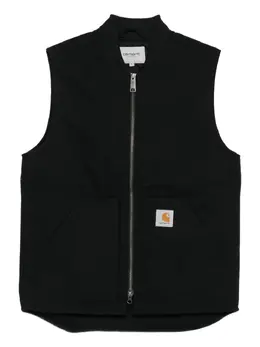 Carhartt WIP: Чёрный жилет 