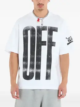 Off-White: Белая футболка  Diag