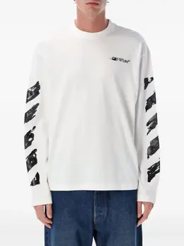 Off-White: Футболка  Arrow с принтом