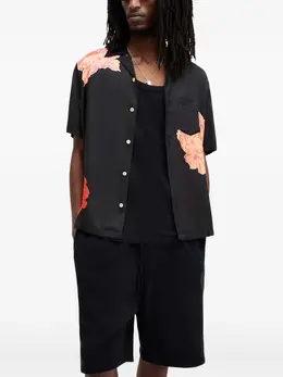 AllSaints: Рубашка с растительным принтом 