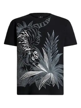 ETRO: Футболка  Tiger с тигровым принтом
