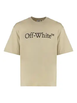 Off-White: Футболка с принтом 