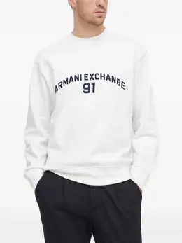 Armani Exchange: Белый свитшот 