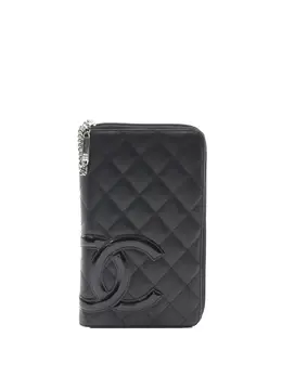 CHANEL Pre-Owned: Чёрный кошелёк 