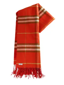 Burberry: Красный шарф 