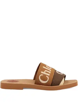Chloé: Коричневые сандалии 