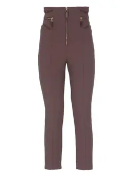 Elisabetta Franchi: Коричневые брюки 