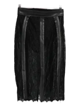 Elisabetta Franchi: Кожаная юбка 