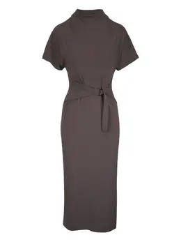 Brunello Cucinelli: Платье с коротким рукавом 