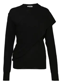 Jil Sander: Чёрный свитшот 