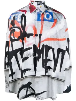 VETEMENTS: Рубашка с принтом 