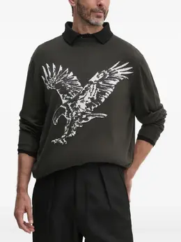 Armani Exchange: Тёмный свитер 