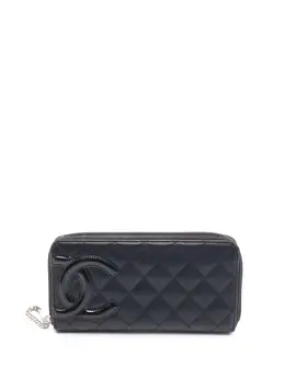 CHANEL Pre-Owned: Чёрный кошелёк 