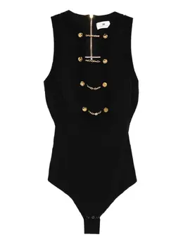 Elisabetta Franchi: Чёрный боди 