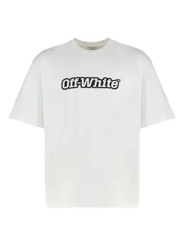 Off-White: Футболка с принтом 