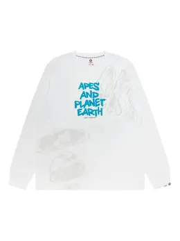 AAPE BY *A BATHING APE®: Футболка с длинным рукавом 