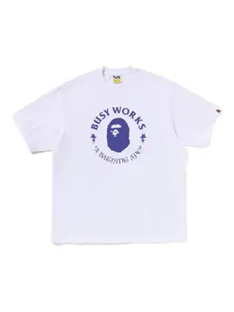 A BATHING APE®: Белая футболка 